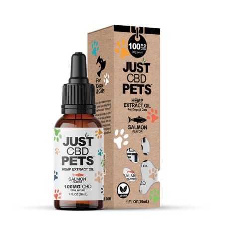 Huile de CBD pour animaux au saumon